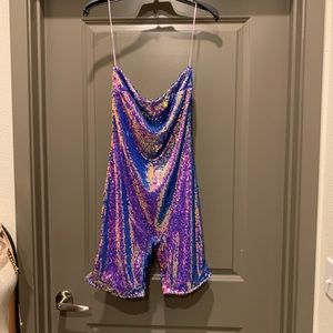 All over sequins romper